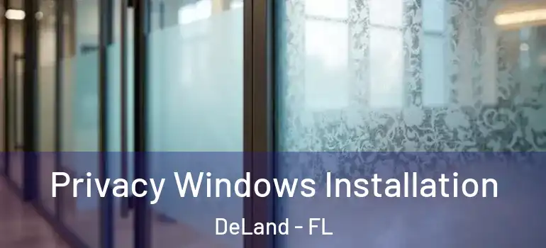  Privacy Windows Installation DeLand - FL